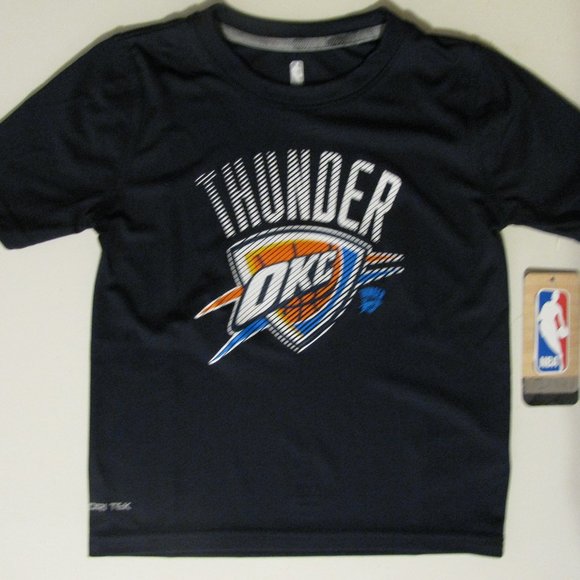 2/$15 Prime Sports Oklahoma City Thunder NBA Boys Small 4 NWT Dri Tek - Picture 1 of 4